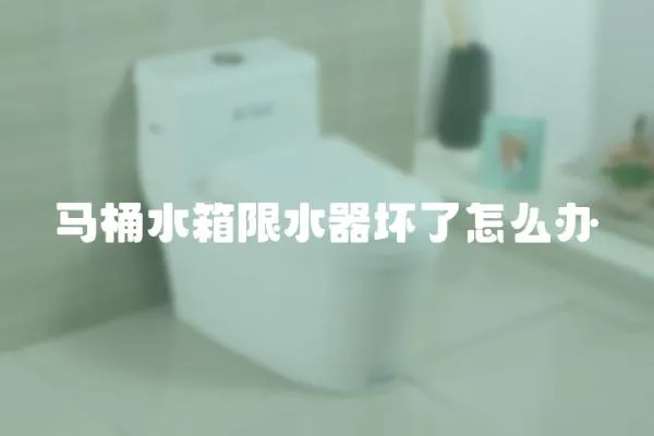 馬桶水箱限水器壞了怎么辦