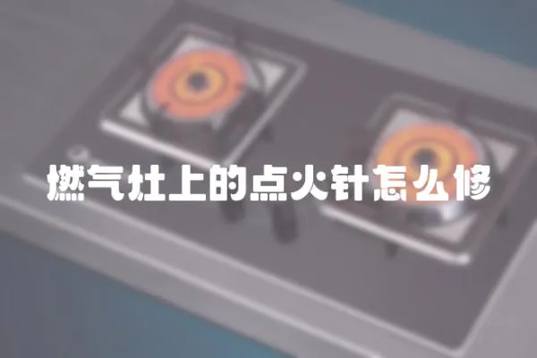 燃?xì)庠钌系狞c火針怎么修