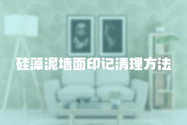 硅藻泥墻面印記清理方法
