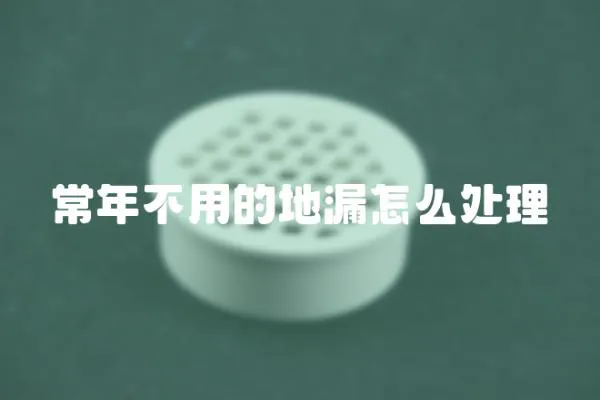 常年不用的地漏怎么處理