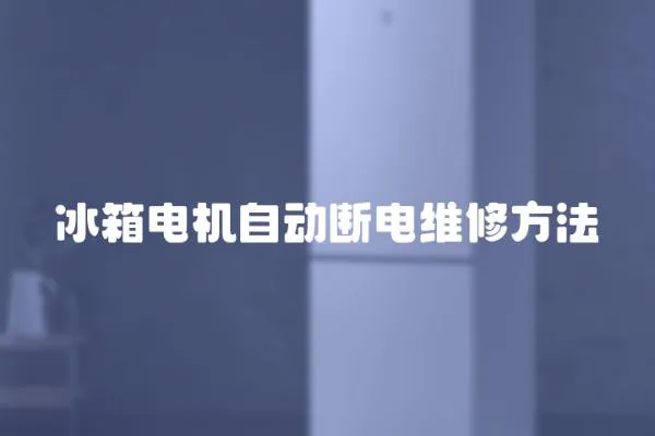 冰箱電機(jī)自動(dòng)斷電維修方法