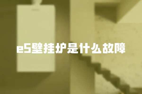 e5壁掛爐是什么故障