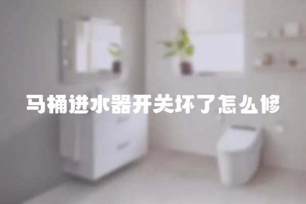 馬桶進(jìn)水器開(kāi)關(guān)壞了怎么修