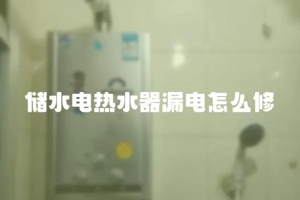 儲水電熱水器漏電怎么修