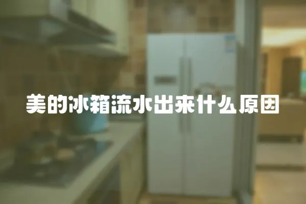 美的冰箱流水出來什么原因
