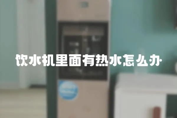 飲水機里面有熱水怎么辦
