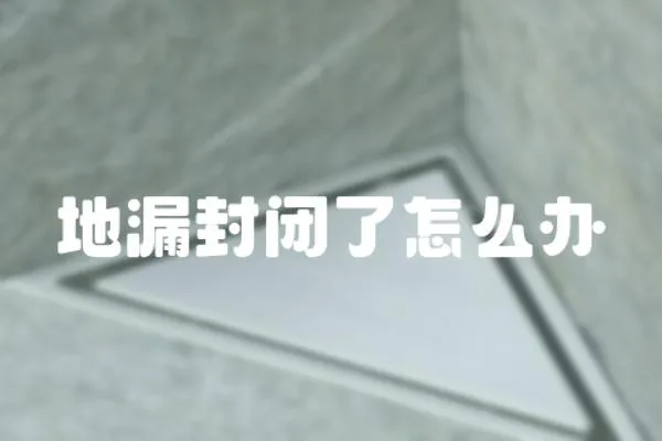 地漏封閉了怎么辦