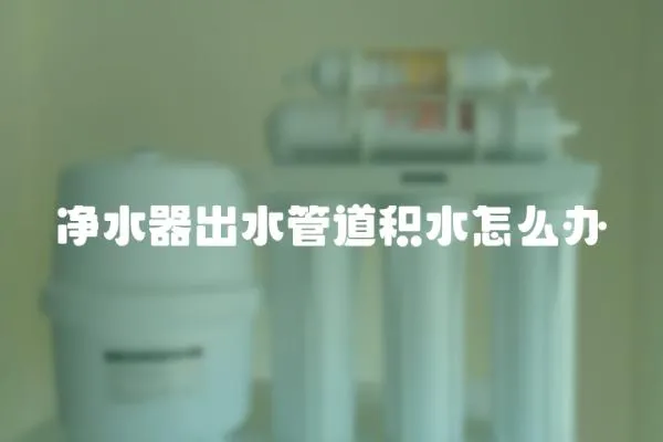 凈水器出水管道積水怎么辦