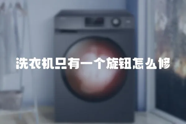 洗衣機只有一個旋鈕怎么修
