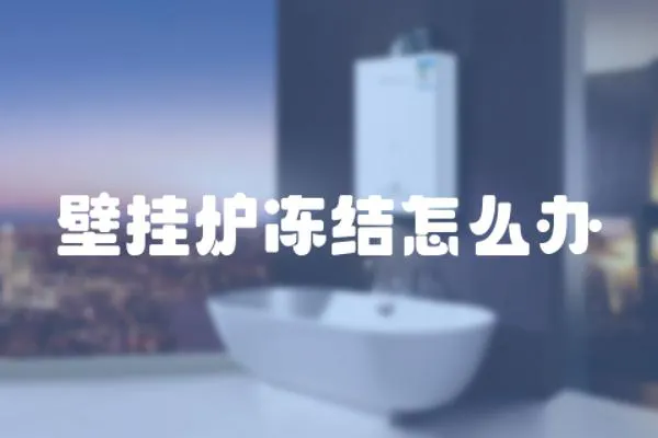 壁掛爐凍結怎么辦