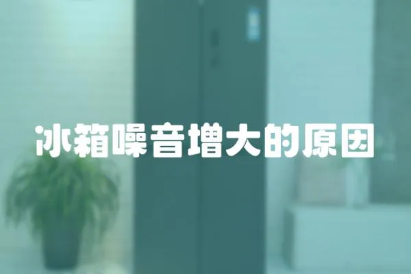 冰箱噪音增大的原因