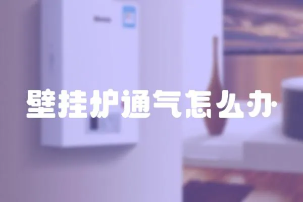 壁掛爐通氣怎么辦