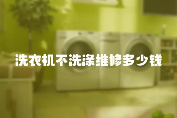洗衣機(jī)不洗滌維修多少錢