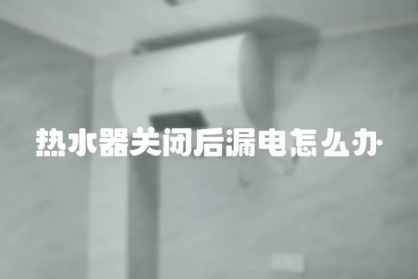 熱水器關閉后漏電怎么辦