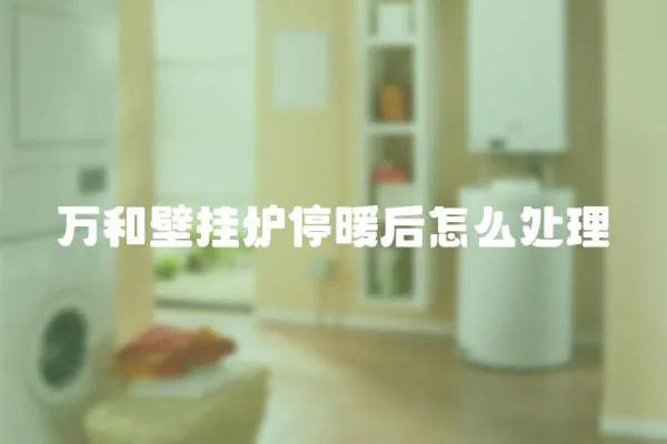 萬和壁掛爐停暖后怎么處理