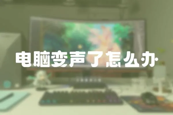 電腦變聲了怎么辦