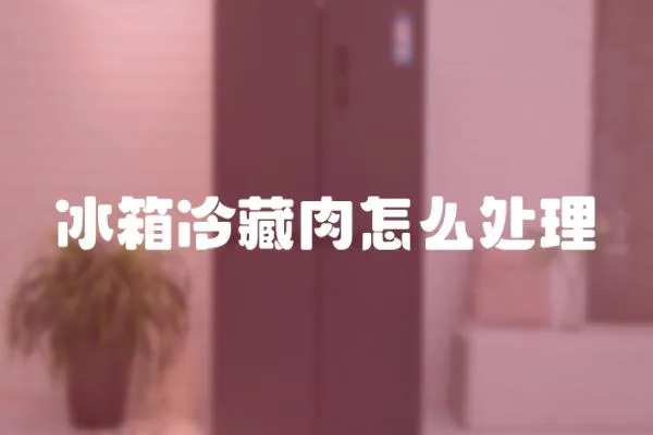 冰箱冷藏肉怎么處理