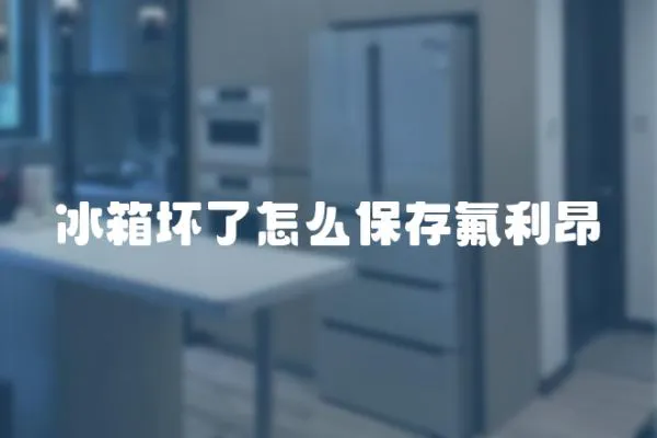 冰箱壞了怎么保存氟利昂