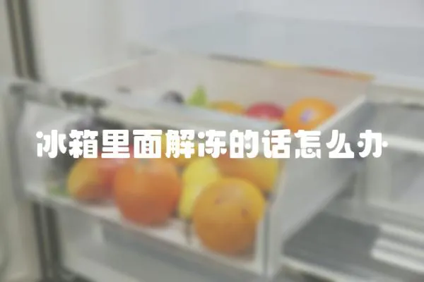 冰箱里面解凍的話怎么辦