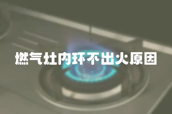 燃氣灶內環不出火原因