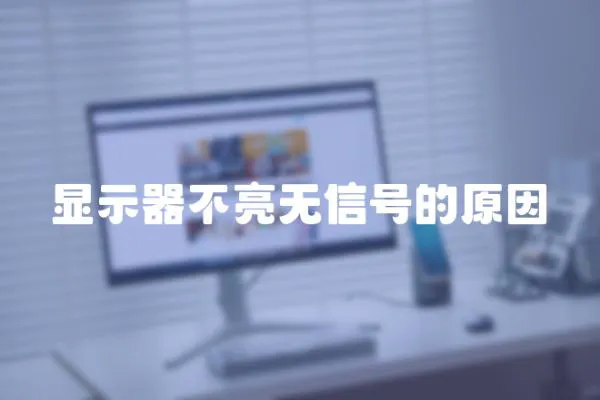 顯示器不亮無信號的原因