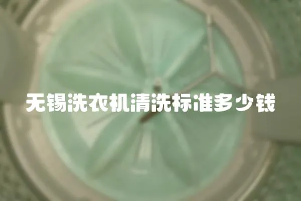 無錫洗衣機清洗標準多少錢