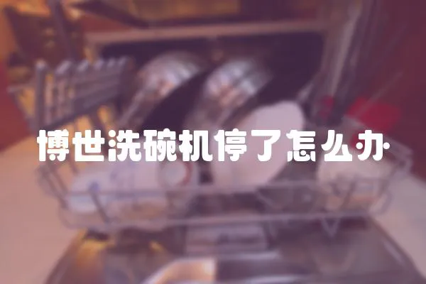 博世洗碗機(jī)停了怎么辦