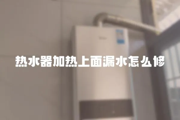 熱水器加熱上面漏水怎么修