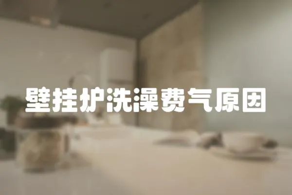 壁掛爐洗澡費氣原因