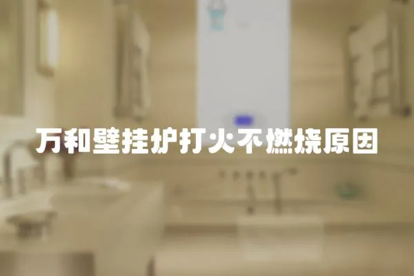 萬和壁掛爐打火不燃燒原因