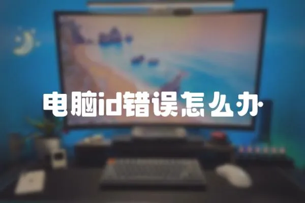 電腦id錯(cuò)誤怎么辦