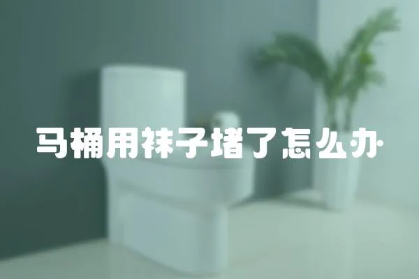 马桶用袜子堵了怎么办