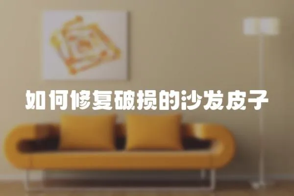 如何修復破損的沙發皮子