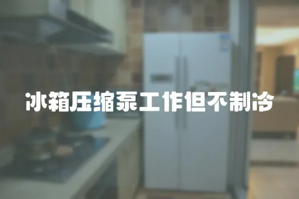 冰箱壓縮泵工作但不制冷