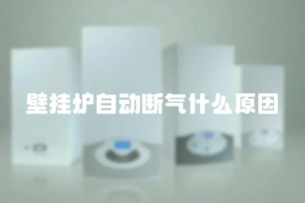 壁掛爐自動斷氣什么原因