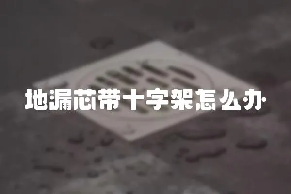 地漏芯帶十字架怎么辦