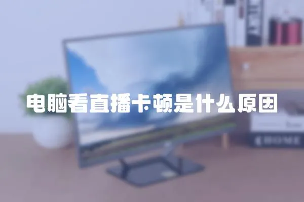 電腦看直播卡頓是什么原因