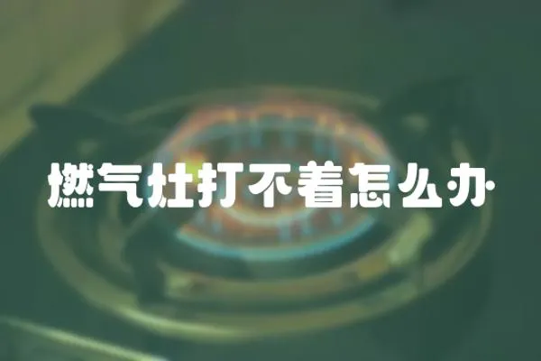 燃?xì)庠畲虿恢趺崔k