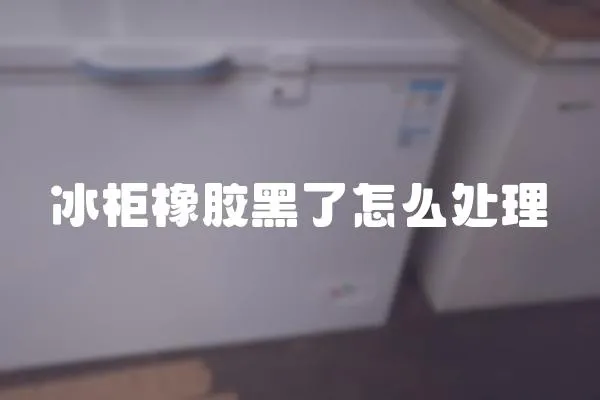 冰柜橡膠黑了怎么處理