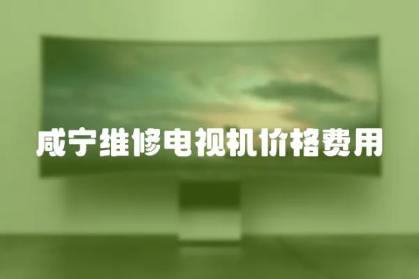 咸寧維修電視機價格費用