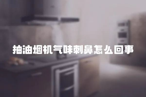 抽油煙機氣味刺鼻怎么回事