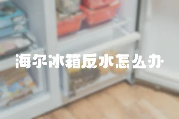 海爾冰箱反水怎么辦