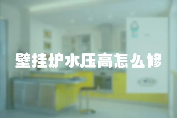 壁掛爐水壓高怎么修