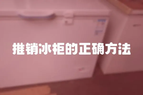 推銷冰柜的正確方法
