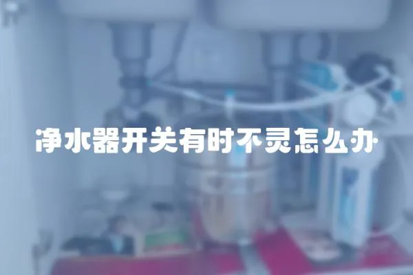 凈水器開關有時不靈怎么辦