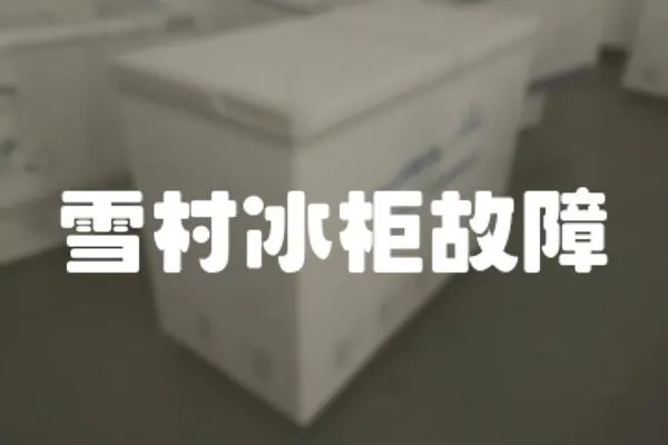 雪村冰柜故障