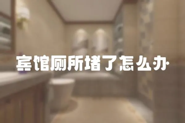 賓館廁所堵了怎么辦