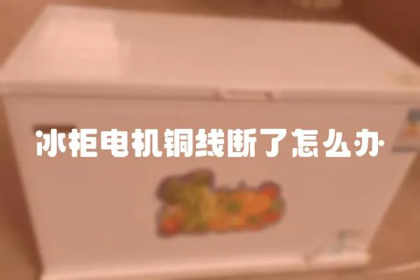 冰柜電機銅線斷了怎么辦