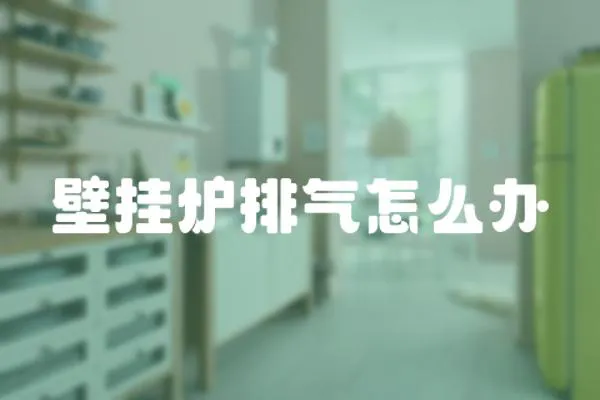 壁掛爐排氣怎么辦