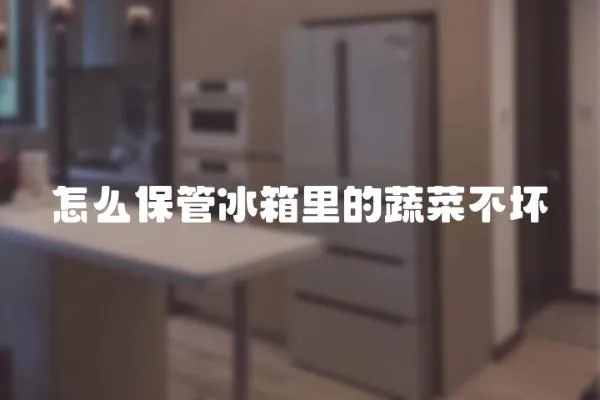 怎么保管冰箱里的蔬菜不壞